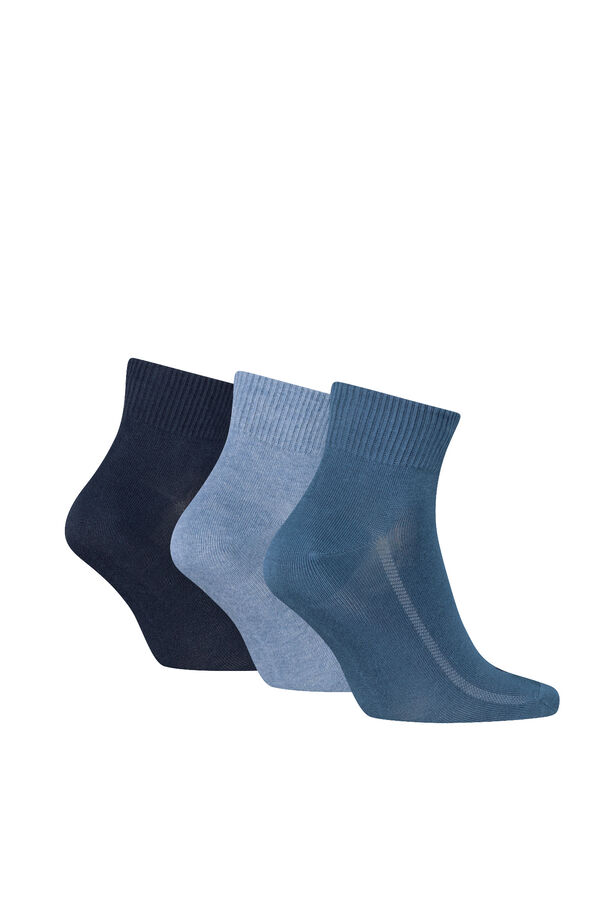 Levi's Meias de cano curto Levi's&reg; (pack de 3) Azul