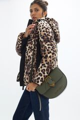 Lola Casademunt Crossbody bag with belt detail Kaki