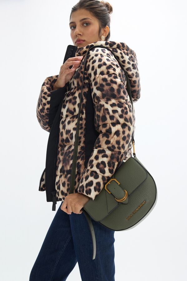 Lola Casademunt Crossbody bag with belt detail Kaki