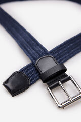 Cortefiel Cinturón trenzado elástico Azul
