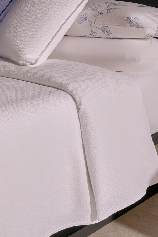 Cortefiel White Dorian bedspread 180-200 cm White