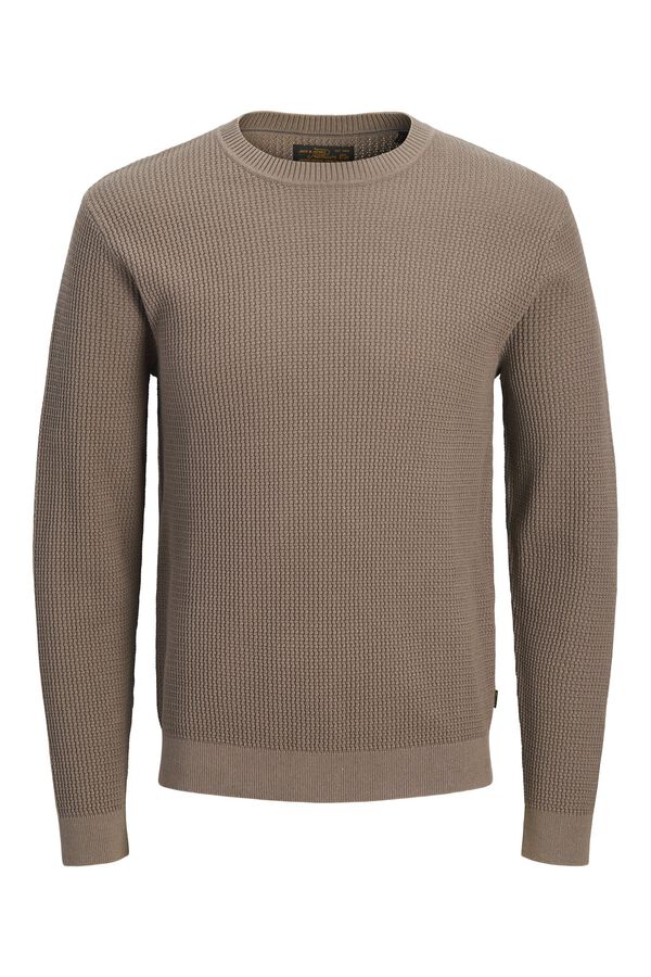 Jack & Jones Camisola regular em algod&atilde;o org&acirc;nico Cinzento