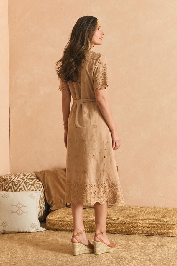 Pol&iacute;n Et Moi Vestido midi B&aacute;rbara Tostado