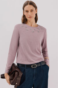 Cortefiel Camiseta com detalhes em strass