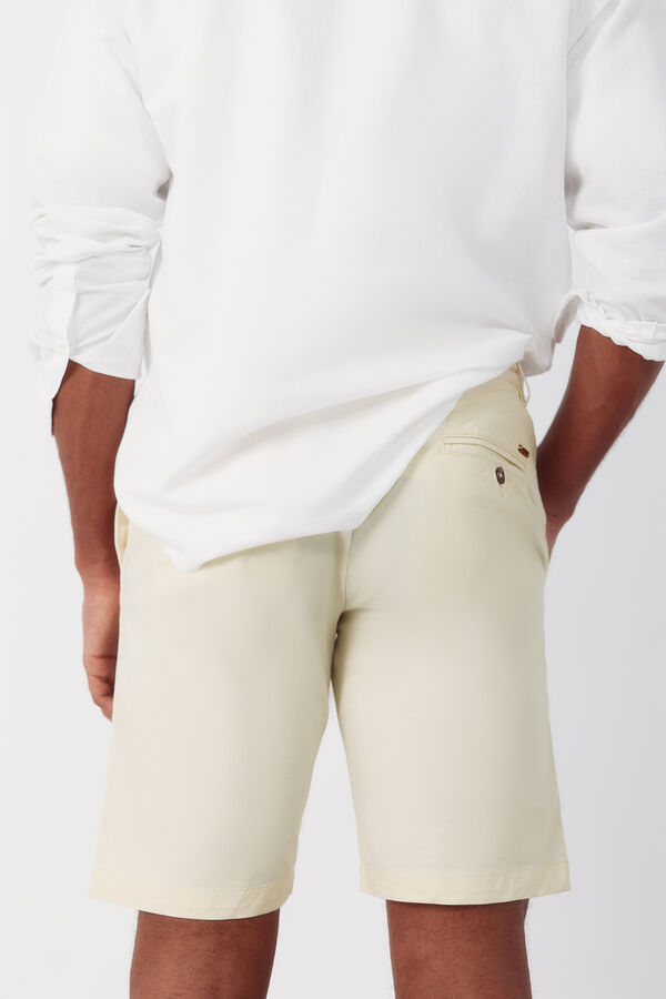 Cortefiel Chino Bermuda shorts Yellow