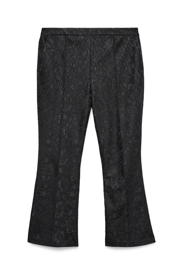 Vero Moda Curve Calça plus size de renda renda Preto