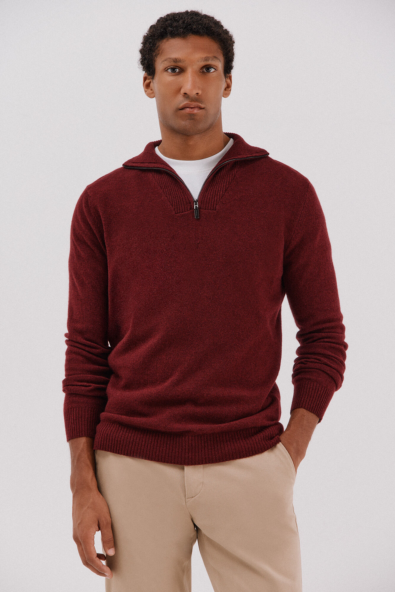 Cortefiel Lambswool wool with open neck