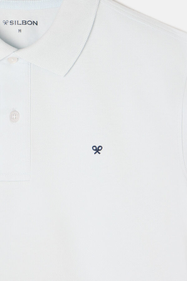 Silbon Polo cl&aacute;sico liso Azul