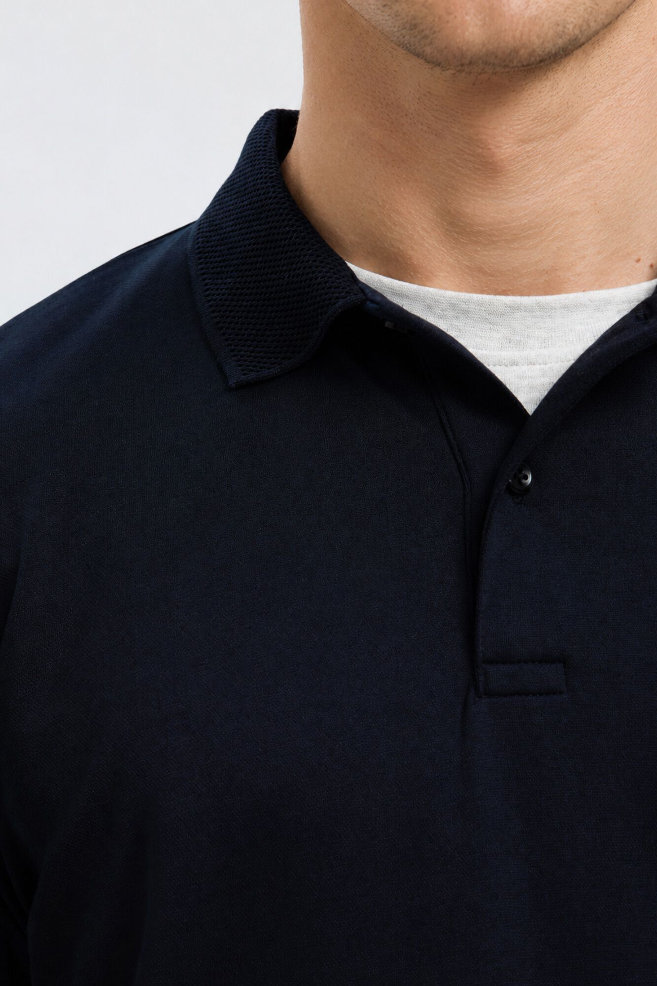 Selected Polo b&aacute;sico em piqu&eacute;
