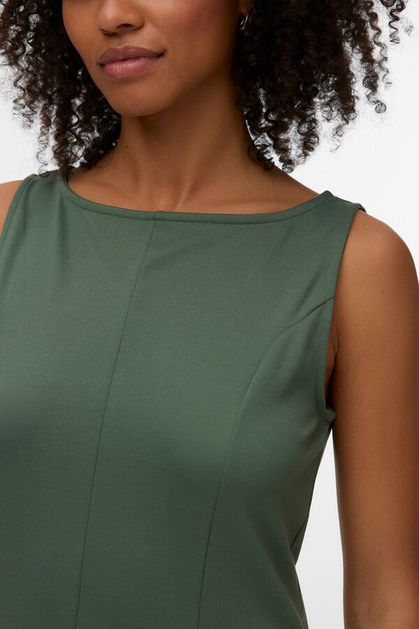 Vero Moda Vestido curto peplum Verde