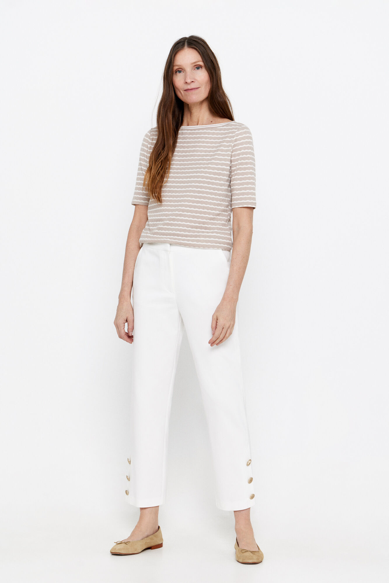 Pantalon blanco cortefiel 2025