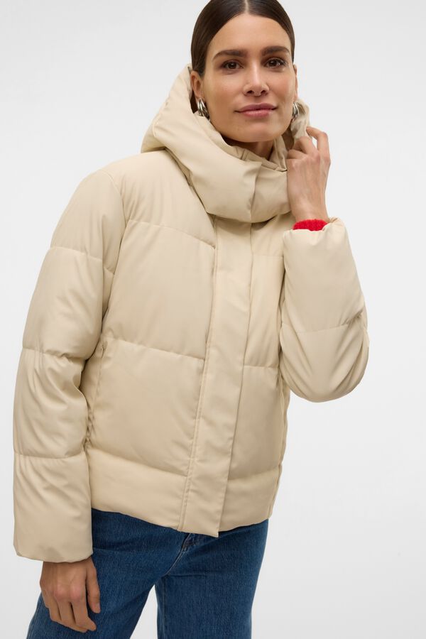Vero Moda Casaco acolchoado revestido Tostado