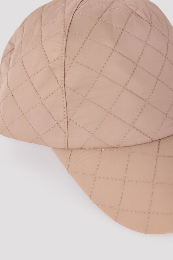 Cortefiel Puffer beanie Beige