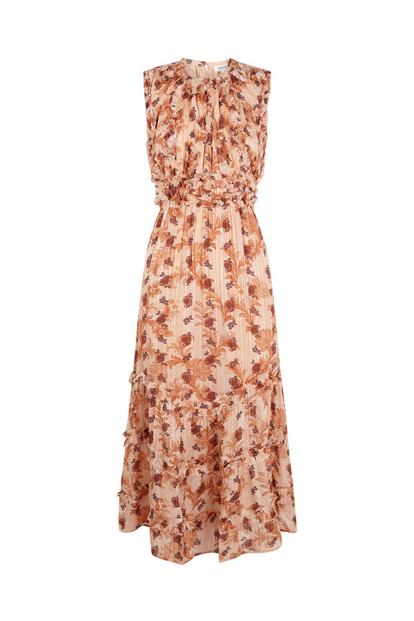 Slowlove Vestido fluido estampado Laranja