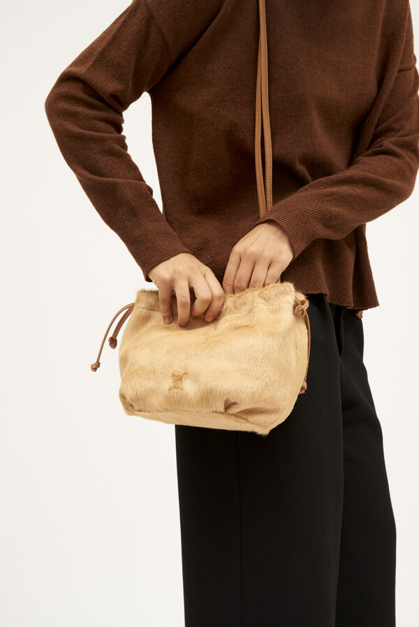 Zubi Bolso Bombonera pelo Tostado