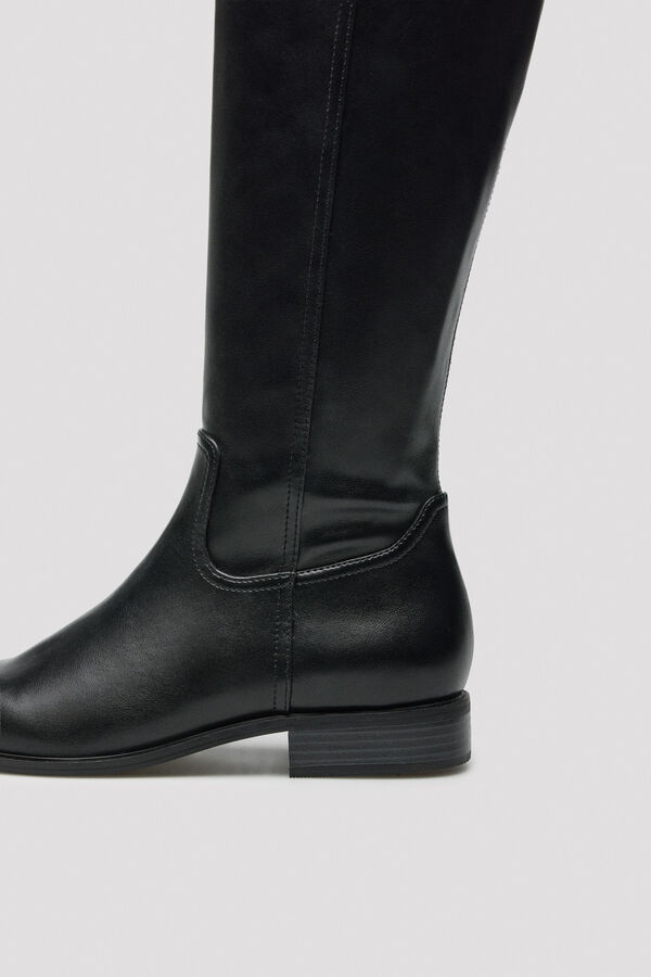 Cortefiel Elasticated boot Black