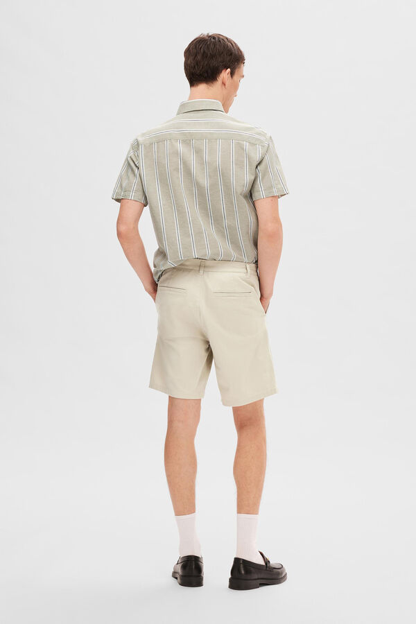 Cortefiel Short chinos made with organic cotton.  Grey