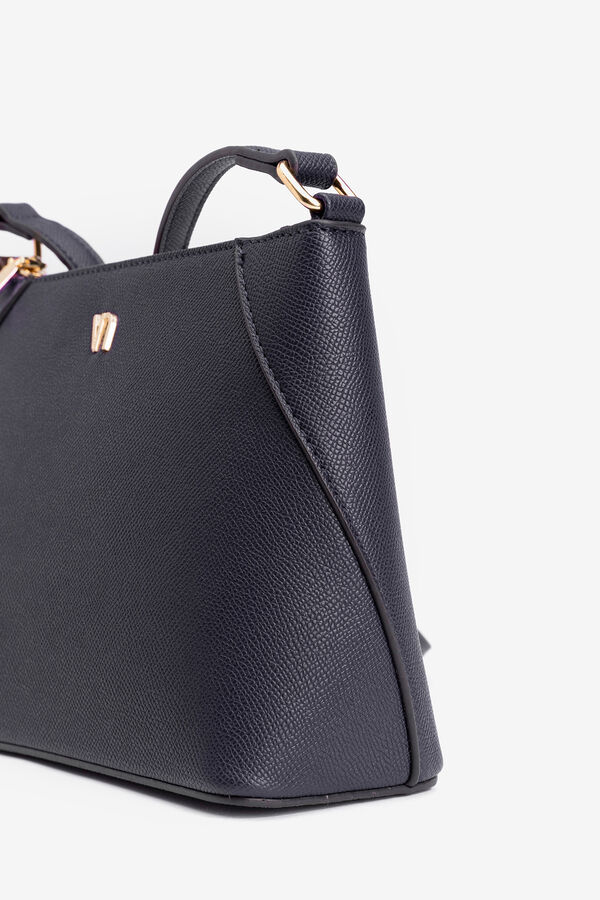 Vilanova Mala a tiracolo efeito pele Azul