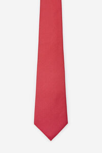 Cortefiel Natural silk tie Red