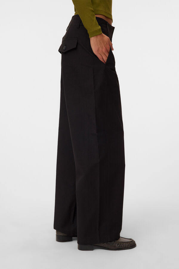 Vero Moda Cal&ccedil;a utilit&aacute;ria de perna larga Preto