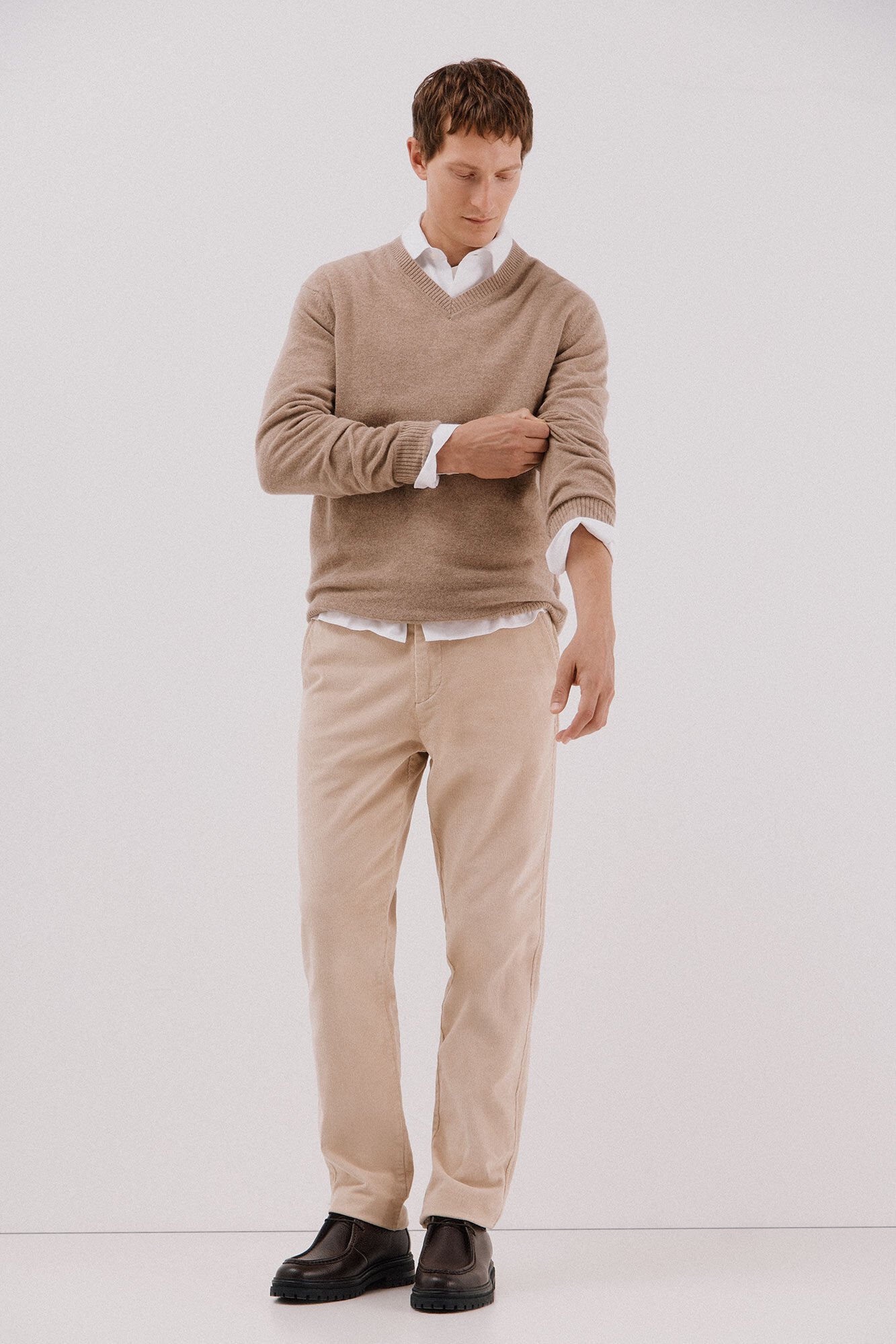Cortefiel Lambswool V neck sweater