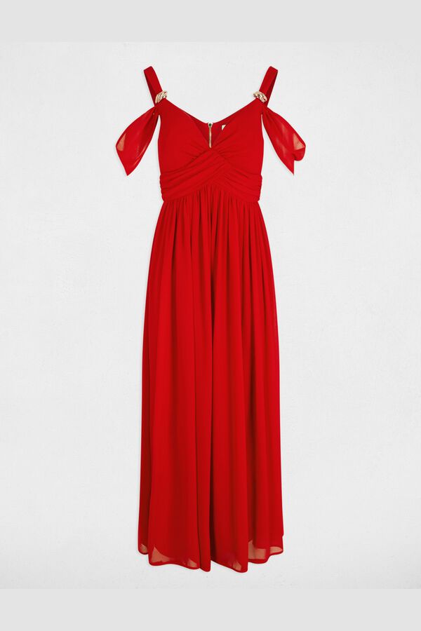 Morgan Vestido comprido Vermelho