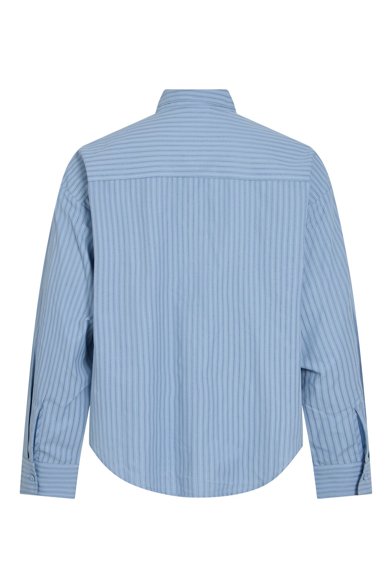 Vila Camisa de riscas com la&ccedil;ada na gola