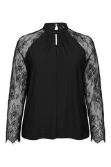 Vero Moda Curve Blusa elegante com mangas de renda Preto