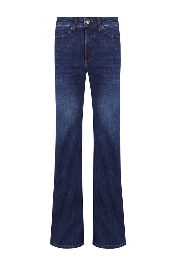 Cortefiel Bell-bottom jeans Blue