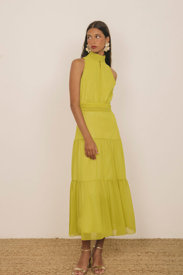 Cherubina Vestido Brynn Amarelo