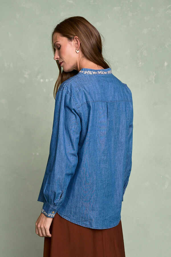 Polín Et Moi Camisa Denim Milen Azul