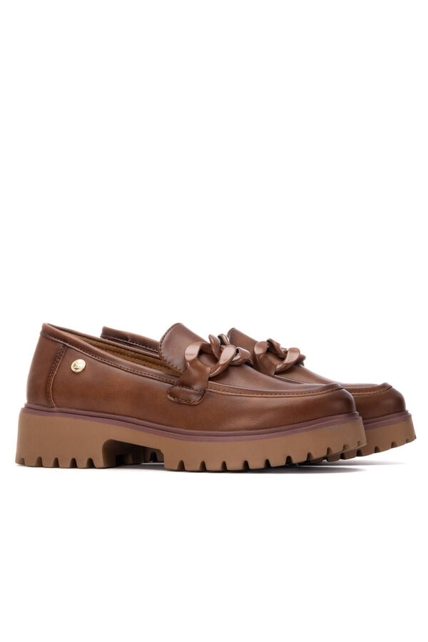 XTI Mocasín de mujer Camel