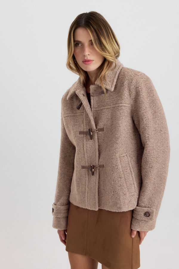 Vero Moda Casaco com fivelas Castanho