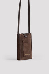 Cortefiel Two-tone phone case Dark brown