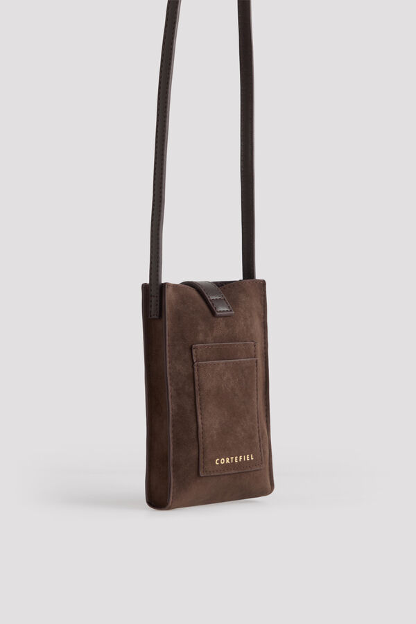 Cortefiel Two-tone phone case Dark brown