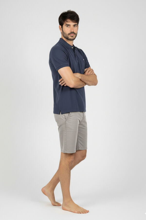 Privata Short sleeve polo shirt Navy