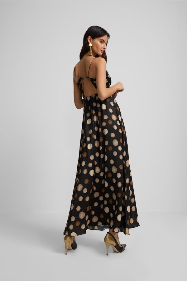Silbon Polka-dot midi dress Multicolour