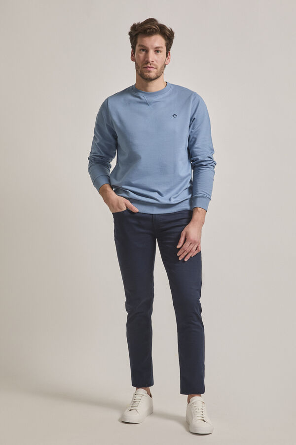 Street Monkey Sweatshirt básico regular fit Azul