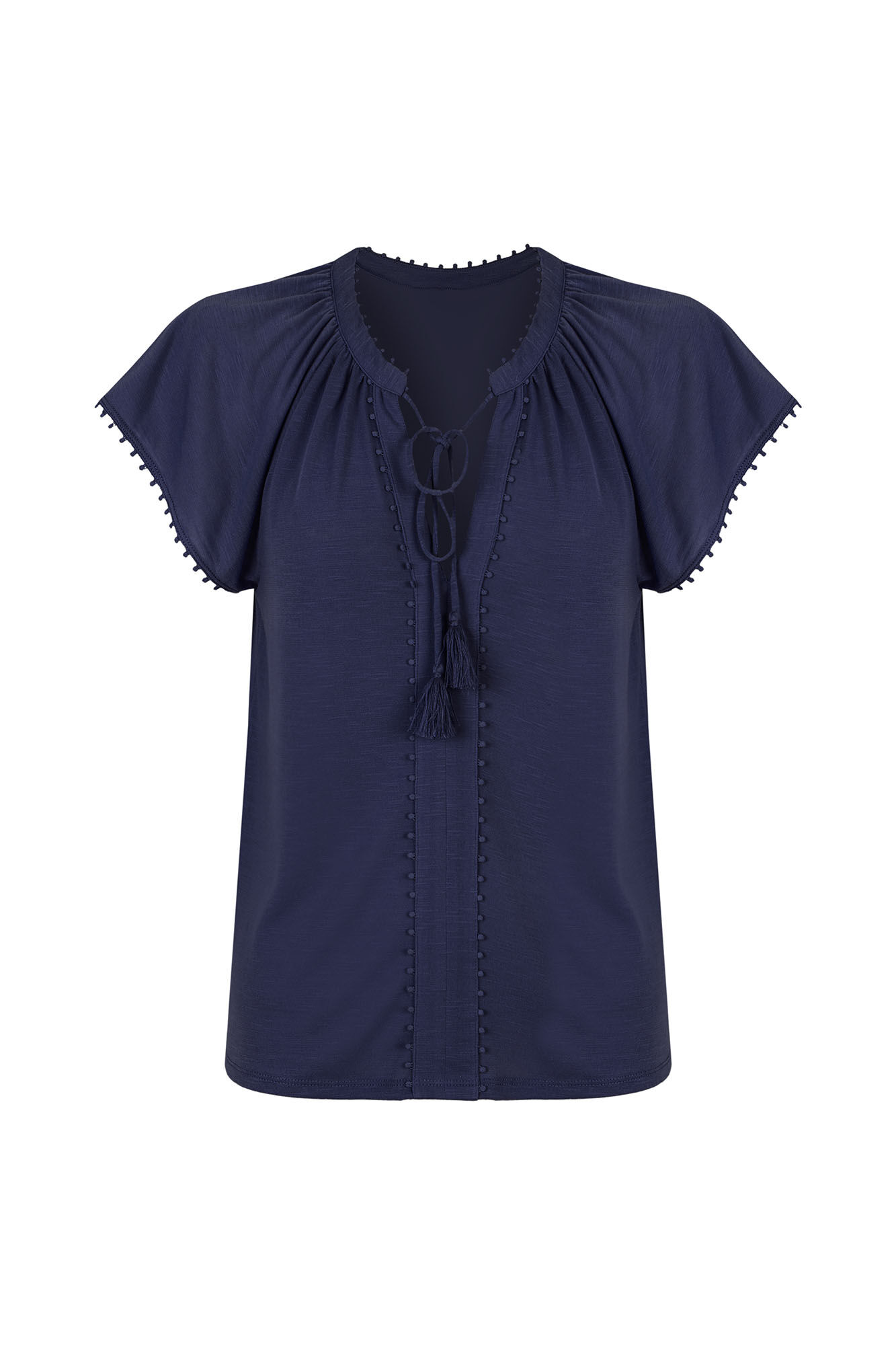 Cortefiel Flowy t-shirt with trim