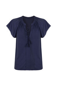 Cortefiel Flowy t-shirt with trim