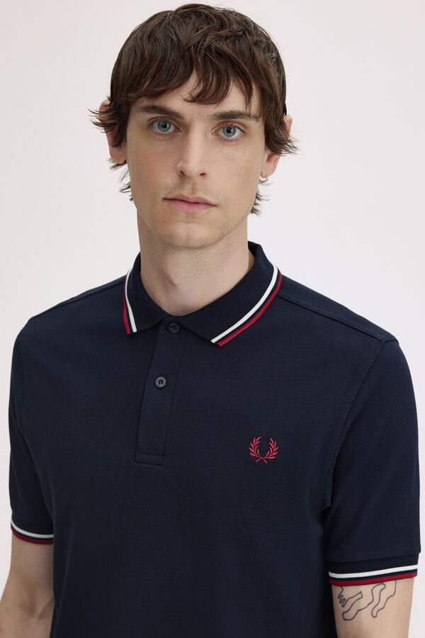 Fred Perry Polo em dois tons Fred Perry Azul