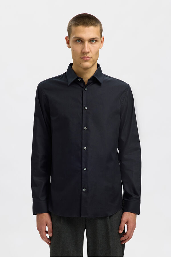 Selected Camisa formal Slim Fit Negro