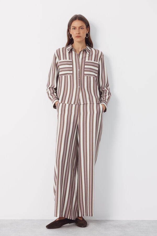 Cortefiel Cal&ccedil;as riscas Multicolorido