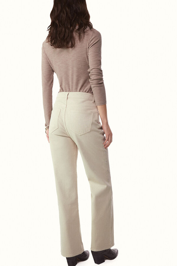 Slowlove Jeans tachas Ecru