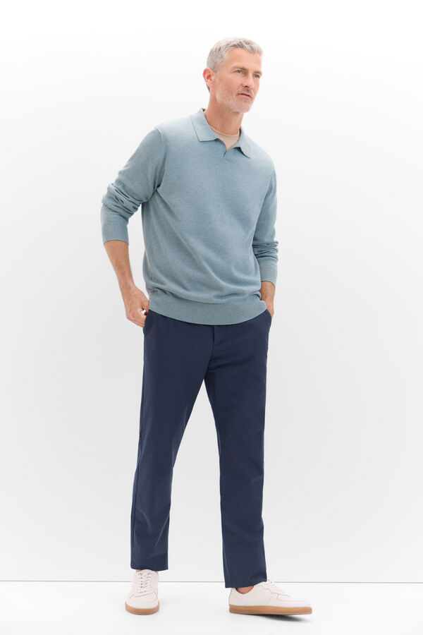 Cortefiel Polo neck jersey-knit jumper 