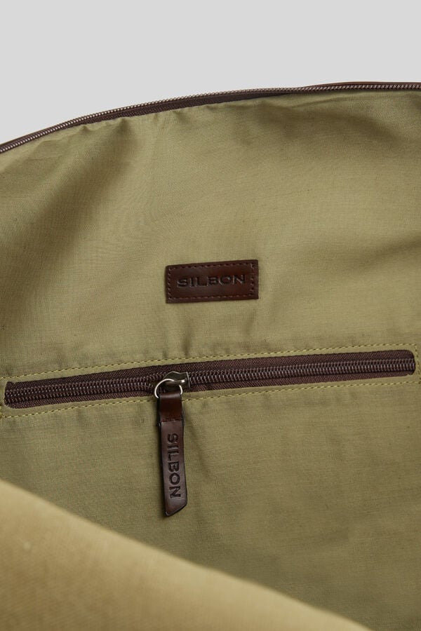 Silbon Silbon casual khaki travel bag Green