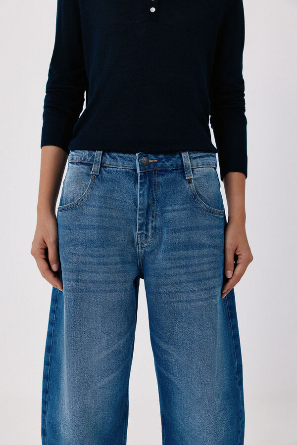 Cortefiel Barrel jeans Blue