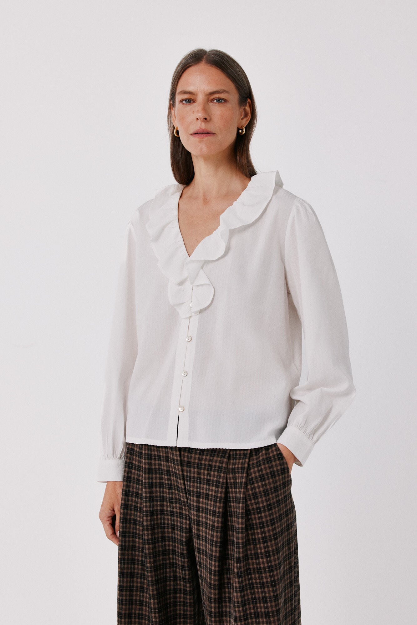 Cortefiel Ruffle blouse