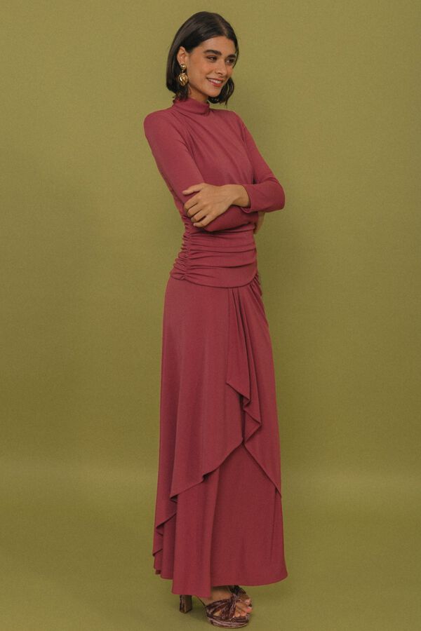 Cherubina Raven midi dress Pink
