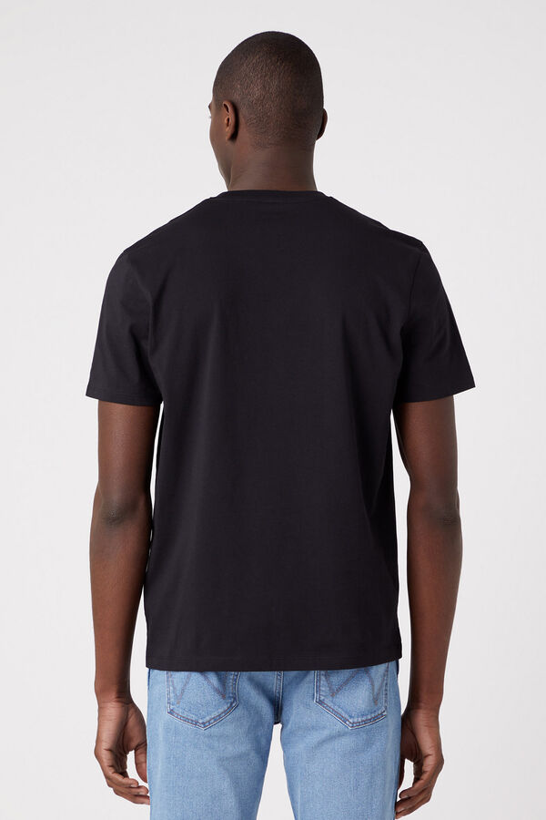 Cortefiel Regular T-shirt with logo Black